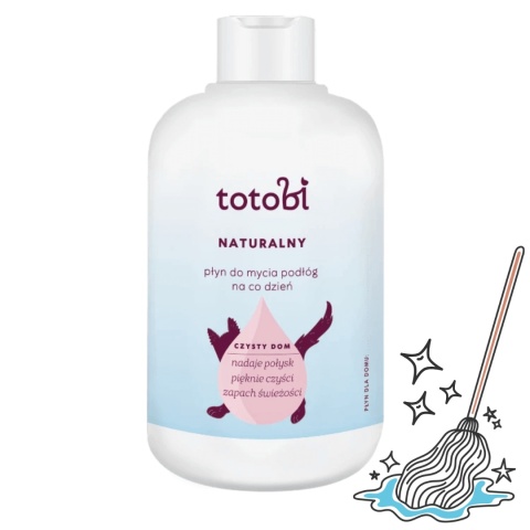 Naturalny płyn Totobi do mycia podłóg 500 ml – bezpieczny środek czyszczący dla domów ze zwierzętami