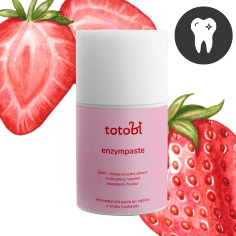 Enzymatyczna pasta do zębów Totobi Kiss Berry 50 ml dla psa i kota – świeży oddech i zdrowe dziąsła, truskawkowy smak