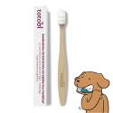 Bambusowa szczoteczka Totobi z ultra miękkim włosiem do zębów psa i kota – 20 000 włókien, delikatna dla dziąseł pieskobox