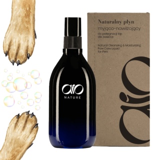 AIO Nature – Płyn myjąco-nawilżający do psich łap 150 ml