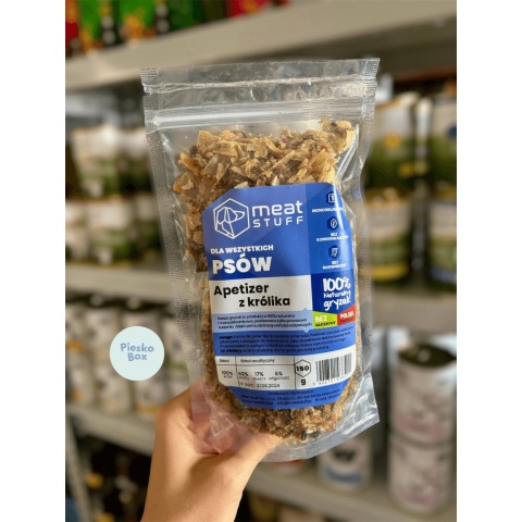 Naturalny przysmak dla psa z mięsa królika – Meat Stuff Apetizer 150 g od PieskoBox