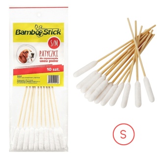 BambooStick - patyczki bambusowe do czyszczenia uszu psa S/M