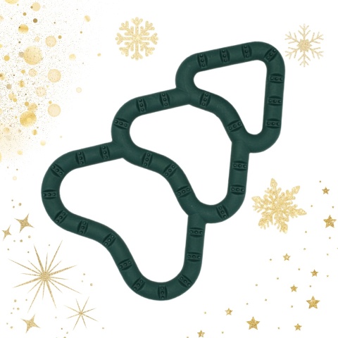 Świąteczny zielony szarpak w kształcie choinki dla psa Fiboo – zabawka do przeciągania i gryzienia pieskobox