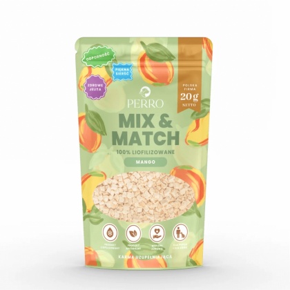 Perro - MIX & MATCH - liofilizowane Mango dla psa 20g