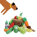 Pluszowy koszyk Nocciola z owocami i warzywami – interaktywna zabawka węchowa dla psa z miejscem na smaczki pieskobox