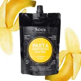 Masło orzechowe dla psa z bananem Rogy 400g – Pieskobox