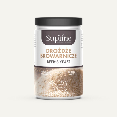 Drożdże browarnicze Supline 200g dla psa – naturalne źródło witamin z grupy B | PieskoBox