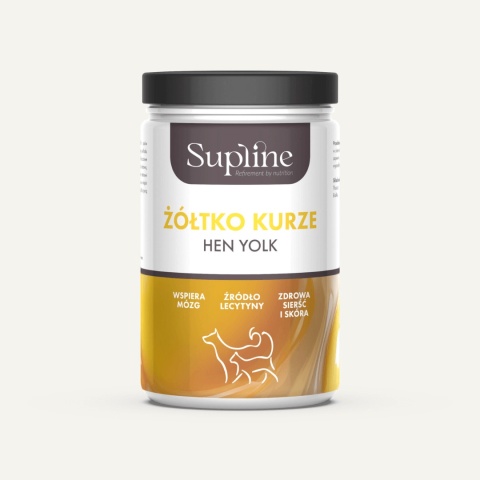 Żółtko kurze Supline 125g dla psa – naturalny 1-składnikowy dosmaczacz bogaty w witaminy A, D, E i biotynę | PieskoBox