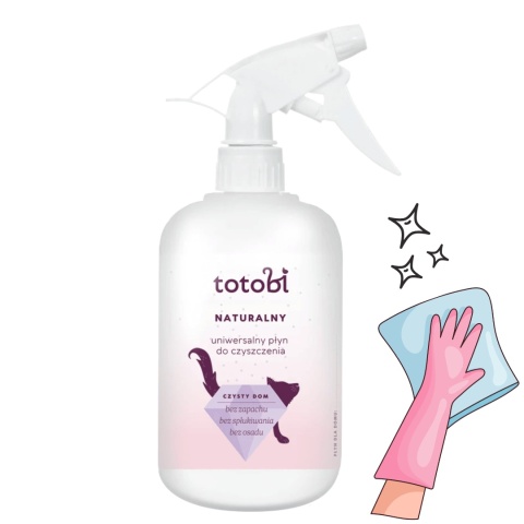 Naturalny uniwersalny płyn Totobi do czyszczenia 500 ml – bezpieczny środek do domu ze zwierzętami