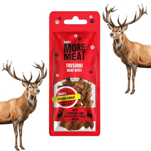 BUBAlicious treserki dla psa z jelenia batata i CBD 50g pieskobox