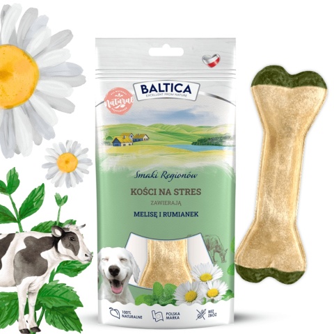 Baltica kość do żucia na stres z melisą uspokajający gryzak dla psa