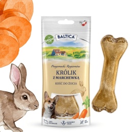 kość z królikiem i marchewką dla psa baltica