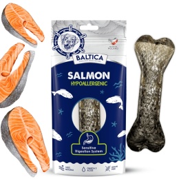 Baltica kość z łososiem naturalny gryzak dla psa bogaty w omega 3