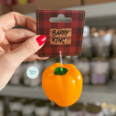 Barry King Papryka winylowa zabawka z piszczałką dla psa 7cm