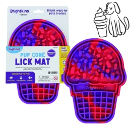 Brightkins Pup Cone mata do lizania dla psa w kształcie lodów w pieskobox
