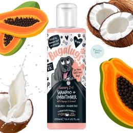Bugalugs 2w1 szampon z odżywką dla psa oczyszczający i pielęgnujący 250 ml dostępny w PieskoBox