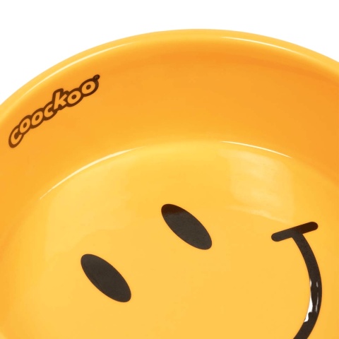 coockoo miska ceramiczna dla psa żółta smiley