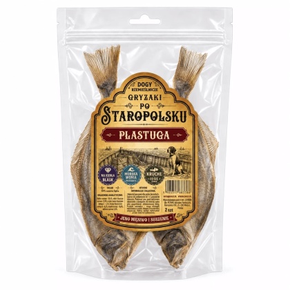 DOGY Suszona Flądra 2 szt. - naturalne Gryzaki Po Staropolsku dla psa