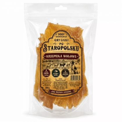 DOGY Suszone Ścięgna Wołowe 200g - naturalne Gryzaki Po Staropolsku dla psa