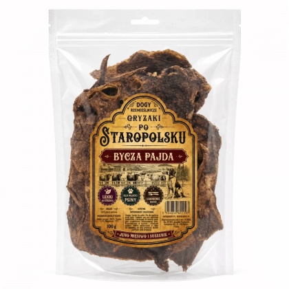 DOGY Wafle z Płuc Wołowych 100g - naturalne Gryzaki Po Staropolsku dla psa