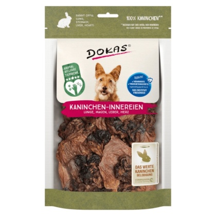 DOKAS - Suszone Podroby z królika dla psa 100g