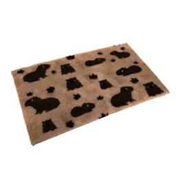 Antypoślizgowy DRY BED dla psa z motywem kapibar 50x75cm