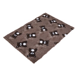 DRY BED Antypoślizgowy MISIE 50x75cm czekoladowy