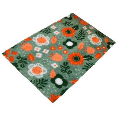 BUBA Dry Bed Wiosenne Kwiaty Pomarańczowe 70 × 50 cm – legowisko antypoślizgowe dla psa