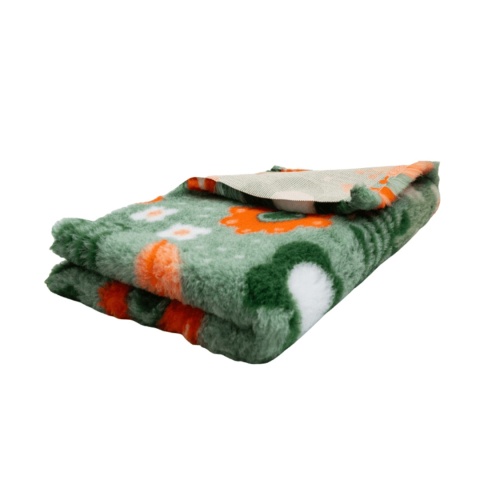 BUBA Dry Bed Wiosenne Kwiaty Pomarańczowe 70 × 50 cm – legowisko antypoślizgowe dla psa