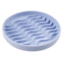 Duvo+ spowalniająca miska dla psa fale niebieska silikonowa pieskobox