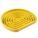 Duvo+ spowalniająca miska labirynt dla psa żółta silikonowa pieskobox