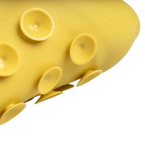 Duvo+ spowalniająca miska labirynt dla psa żółta silikonowa