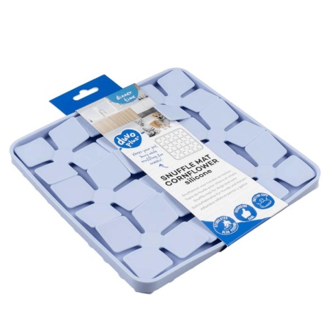 duvo mata do lizania dla psa niebieskie kwiatki silikonowa pieskobox