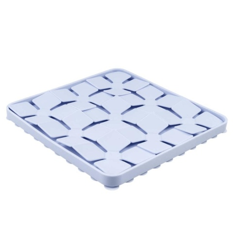 duvo mata do lizania dla psa niebieskie kwiatki silikonowa