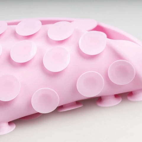 duvo mata do lizania dla psa różowe kwiatki silikonowa