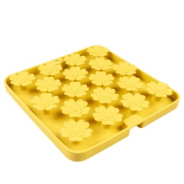 duvo mata do lizania dla psa żółte kwiatki silikonowa