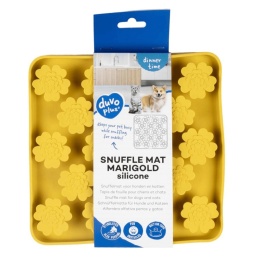 duvo mata do lizania dla psa żółte kwiatki silikonowa marigold