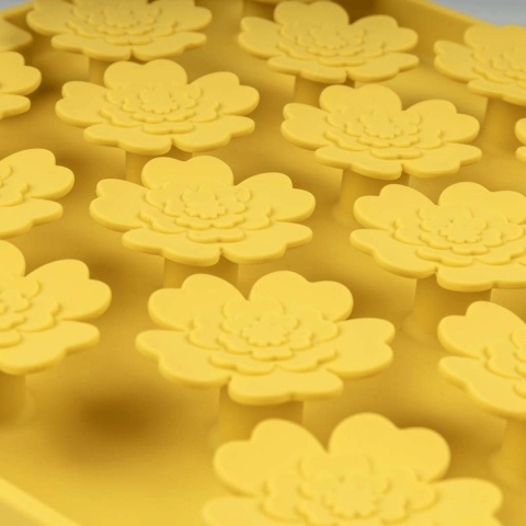 duvo mata do lizania dla psa żółte kwiatki silikonowa