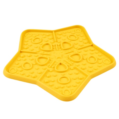 duvo mini mata do lizania dla psa gwiazdka silikonowa