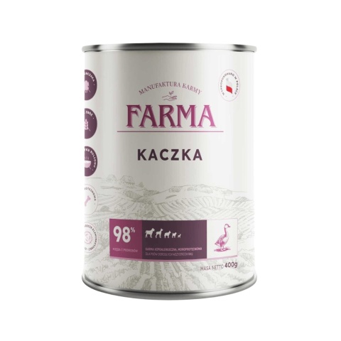 FARMA Select Kaczka monobiałkowa karma mokra dla psa 400g
