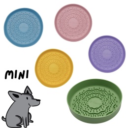 Fiboo Lick Fiboowl mini 15 cm – miska z matą do lizania dla psa pieskobox