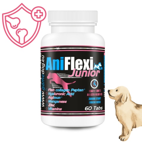 Game Dog AniFlexi Junior 60 tabletek suplement na stawy dla szczeniąt i młodych psów