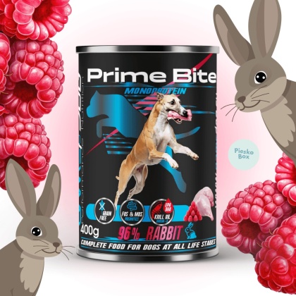 Game Dog - Królik z Maliną karma mokra dla psa Prime Bite 400g