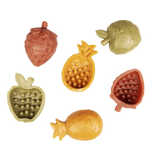 Garden Bites Fruity Buddies M - owocowe gryzaki dentystyczne dla psa z jabłkiem, ananasem i truskawką