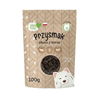 Hau Now - Suszone mini płuca z konia Przysmaki dla psa 100g