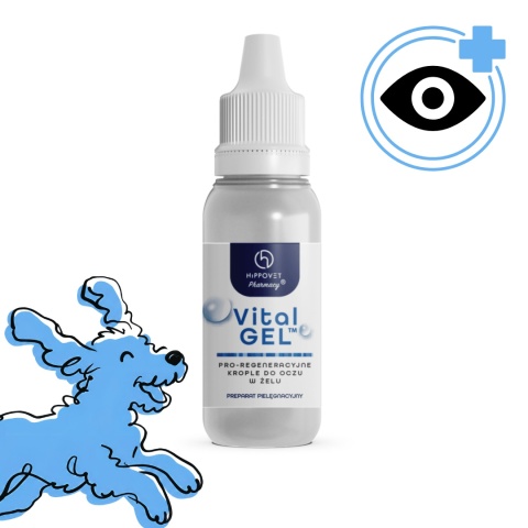 Hippovet Pharmacy VitalGEL regeneracyjny żel okulistyczny do oczu dla psa