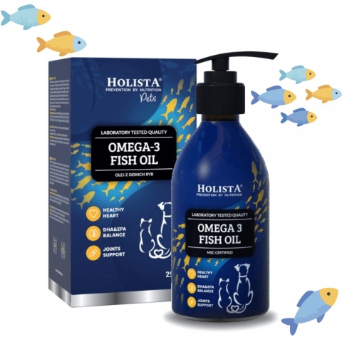 olej omega 3 dla psa sierść stawy odporność holista