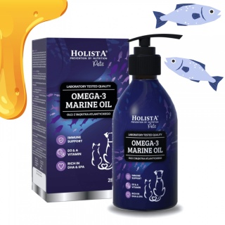 Holista Omega-3 Marine - Olej z błękitka atlantyckiego dla psa 90 - 280 ml