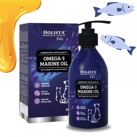 Holista Omega-3 Marine olej z błękitka atlantyckiego dla psa