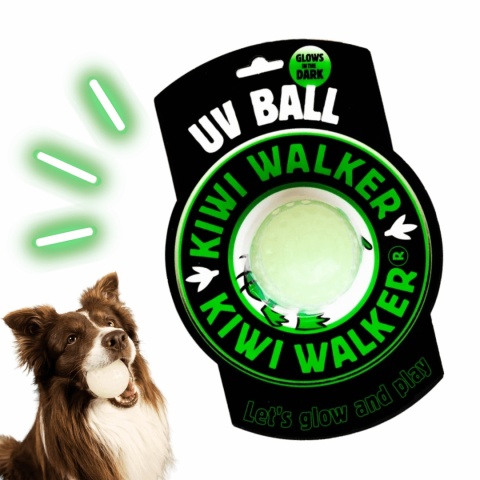 Kiwi Walker Let's Play świecąca w ciemności piłka dla psa w pieskobox